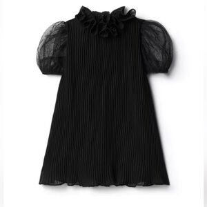 Janie and Jack Black Pleated Dress